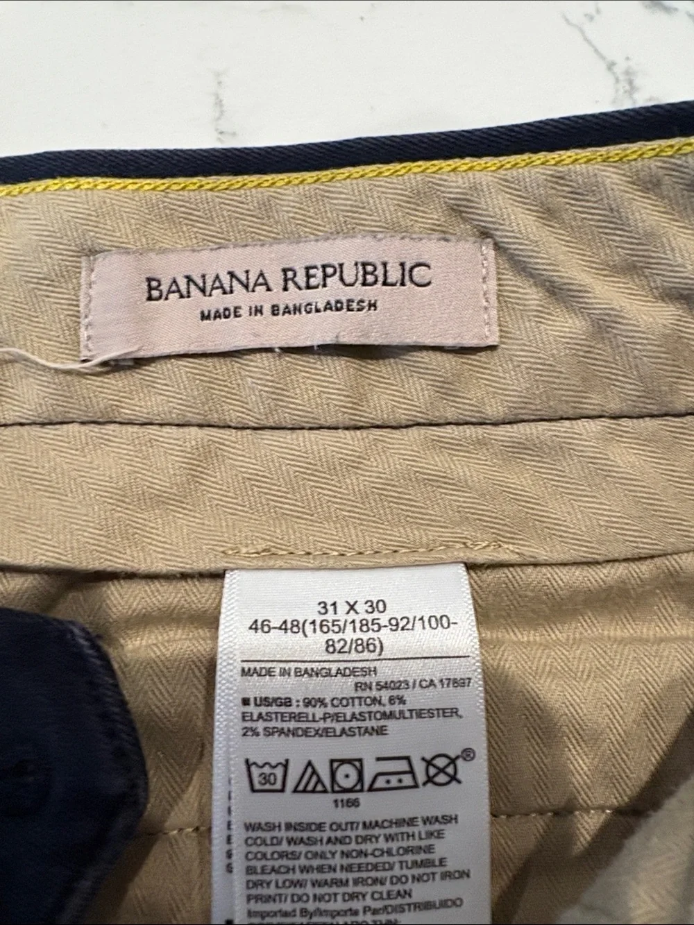 Banana Republic Navy Blue Men's Chinos